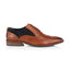 Derry Mens Leather Brogue Shoe - Brown/Navy - Amen Shoes
