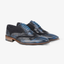 Men's Leather Brogue Shoe in Navy – Sole View