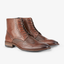 Navy men's leather brogue shoes