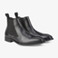 Close-up of leather chelsea shoes
