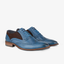 Men's Leather Brogue Shoe in Navy – Close-up Detailing