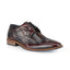 Dublin Mens Leather Brushed Hi Shine Brogue Shoe - Oxblood - Amen Shoes
