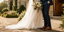 Groom wearing premium brown leather wedding shoes with navy wedding suit during an elegant UK wedding ceremony