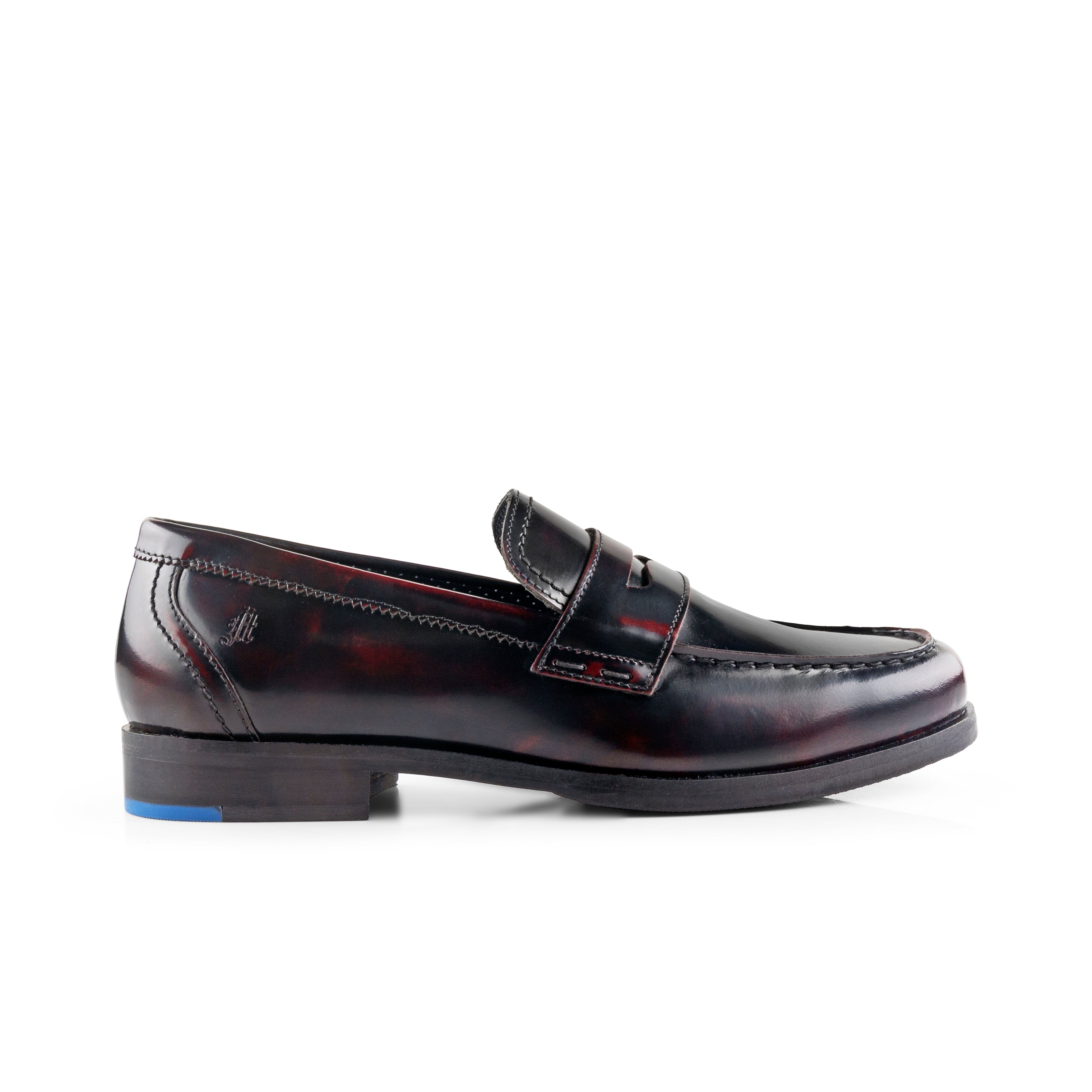 Portrush Mens Leather Classic Loafer - Oxblood