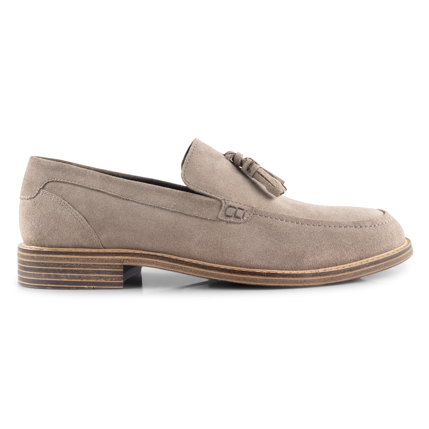 Affleck Mens Suede Leather Smart Loafer - Taupe