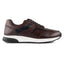 Cameron Mens Leather Dress Trainers - Dark Brown
