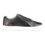 Cavan Mens Leather Cup Sole Trainer - Black