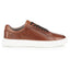Cavan Mens Leather Cup Sole Trainer - Brown