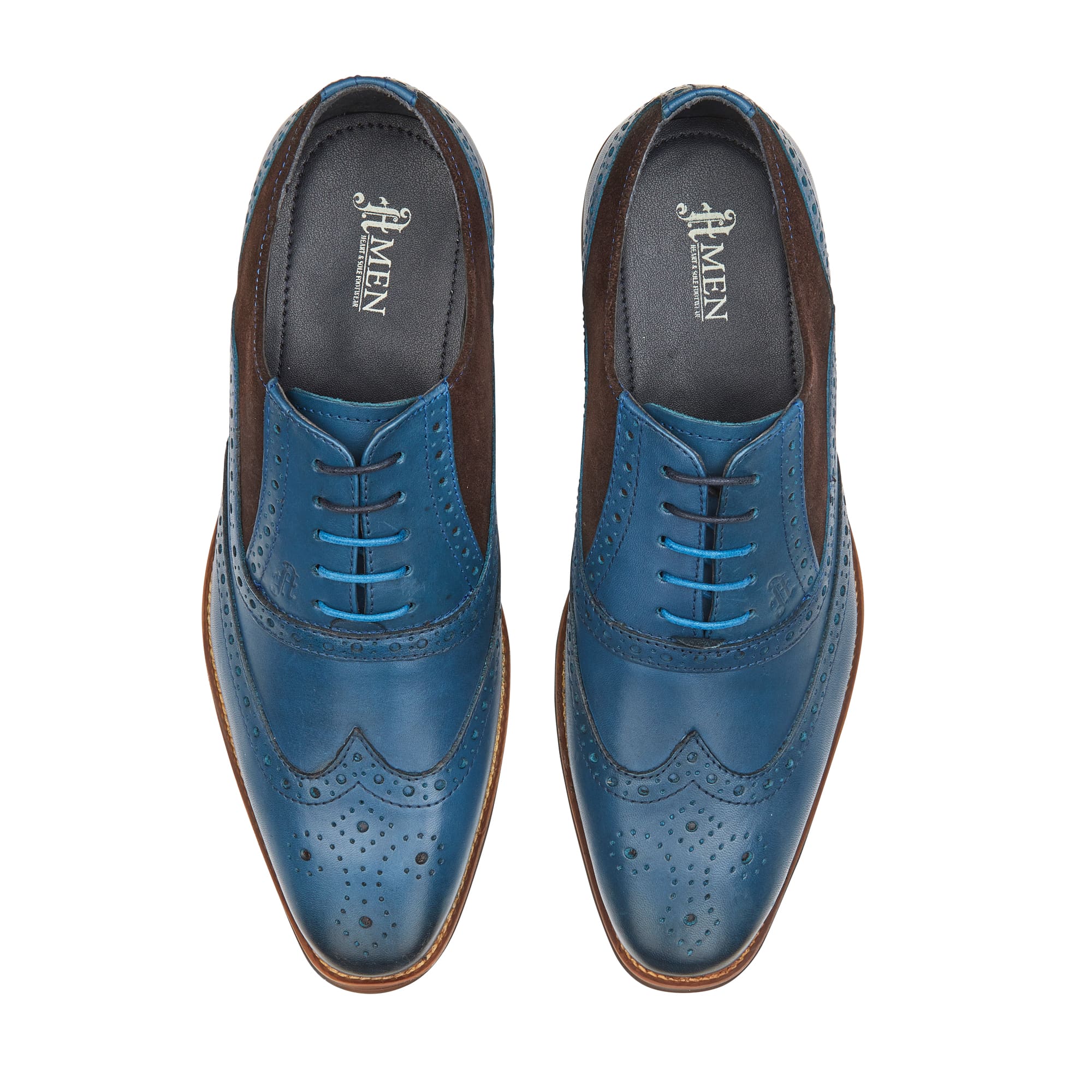 Brogue Shoes Blue Sole Shoes Buy Derry Mens Leather Brogue Shoe