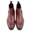 Bray Mens Leather Brogue Chelsea Boot - Wine