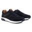 Cameron Mens Suede Leather Dress Trainers - Navy