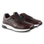 Cameron Mens Leather Dress Trainers - Dark Brown