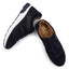 Cameron Mens Suede Leather Dress Trainers - Navy