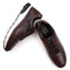 Cameron Mens Leather Dress Trainers - Dark Brown