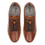 Cavan Mens Leather Cup Sole Trainer - Brown