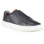 Cavan Mens Leather Cup Sole Trainer - Navy