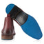 Bray Mens Leather Brogue Chelsea Boot - Wine