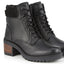 Cara Womens Leather Heeled Boot