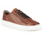 Cavan Mens Leather Cup Sole Trainer - Brown