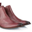 Bray Mens Leather Brogue Chelsea Boot - Wine