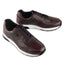 Cameron Mens Leather Dress Trainers - Dark Brown