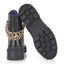 Roxxane Womens Croc-Effect Chain Ankle Boot