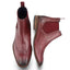 Bray Mens Leather Brogue Chelsea Boot - Wine