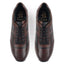 Cameron Mens Leather Dress Trainers - Dark Brown