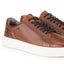 Cavan Mens Leather Cup Sole Trainer - Brown
