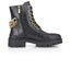 Roxxane Womens Croc-Effect Chain Ankle Boot