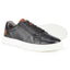 Cavan Mens Leather Cup Sole Trainer - Black