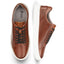 Cavan Mens Leather Cup Sole Trainer - Brown