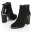 Alicia Womens Leather Block Heel Boot