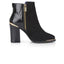 Alicia Womens Leather Block Heel Boot