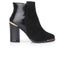 Alicia Womens Leather Block Heel Boot