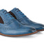 Derry Mens Leather Brogue Shoe - Blue/Brown