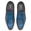 Derry Mens Leather Brogue Shoe - Blue/Brown