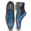 Derry Mens Leather Brogue Shoe - Blue/Brown