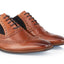 Derry Mens Leather Brogue Shoe - Brown/Navy
