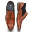 Derry Mens Leather Brogue Shoe - Brown/Navy