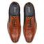 Derry Mens Leather Brogue Shoe - Brown/Navy