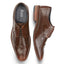 Dublin Mens Leather Brushed Hi Shine Brogue Shoe - Brushed Tan
