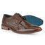 Dublin Mens Leather Brushed Hi Shine Brogue Shoe - Brushed Tan