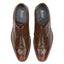 Dublin Mens Leather Brushed Hi Shine Brogue Shoe - Brushed Tan