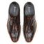 Dublin Mens Leather Brushed Hi Shine Brogue Shoe - Oxblood