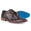 Dublin Mens Leather Brushed Hi Shine Brogue Shoe - Oxblood