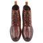 Kildare Mens Leather Designer Lace up Boot - Tan/Grey