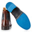 Kildare Mens Leather Designer Lace up Boot - Tan/Navy