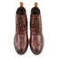 Kildare Mens Leather Designer Lace up Boot - Tan/Navy