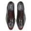 Kilkenny Mens Leather Star Brogue Shoe - Oxblood